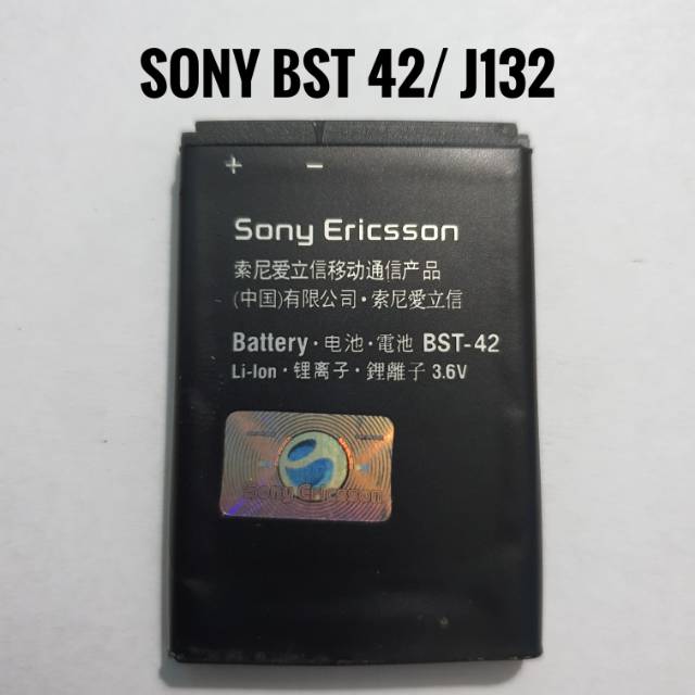 Baterai Batre Sony Ericsson Bst 42 J132 J132i Batere Battery Batrei Sony Bst42