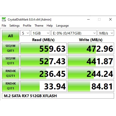 SSD M2 SATA / M.2 SATA / M2SATA 512GB RX7 RESMI (GARANSI 3 TAHUN)