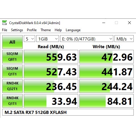 SSD M2 SATA / M.2 SATA / M2SATA 512GB RX7 RESMI (GARANSI 3 TAHUN)