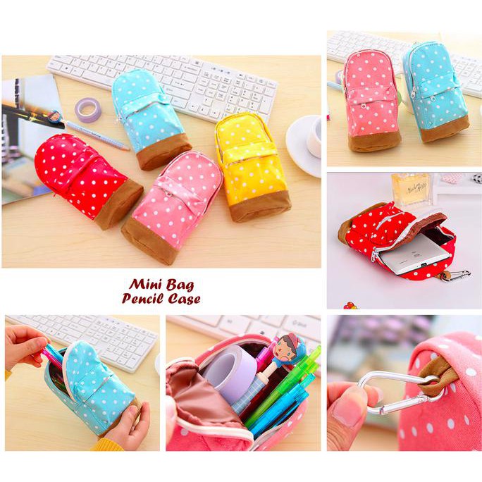 

Diskon Mini Bag / Pencil Case Polka (Ada Cantolannya, Bisa Dicantol Ke Tas) Berkualitas