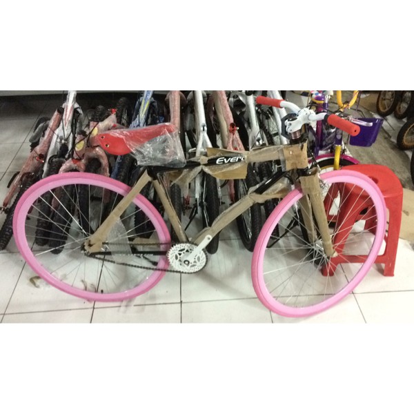 Happy Sport Sepeda Fixie evergreen 700c