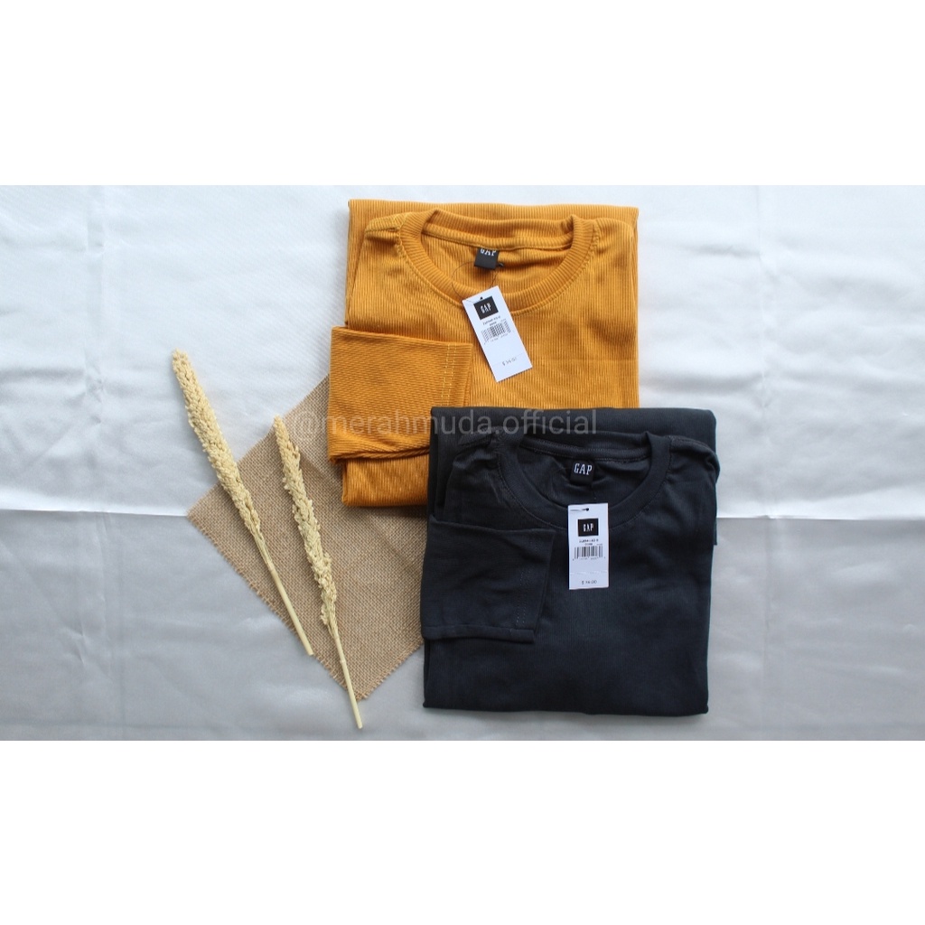 KAOS BASIC GAP RIB / LENGAN PANJANG