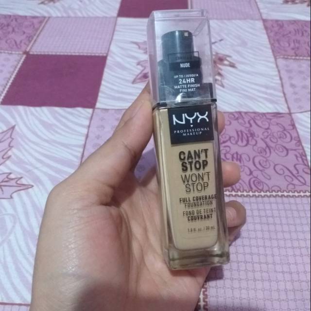 Preloved NYX Cant Stop Wont Stop Foundation Shade Nude