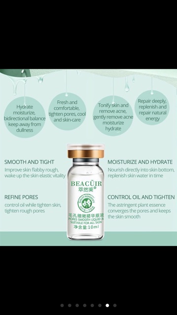 Beacuir Cair Hyaluronic Acid untuk Melembabkan / Mengecilkan Pori-Pori best seller / Pore / 24k / Keloid / Nail Repair