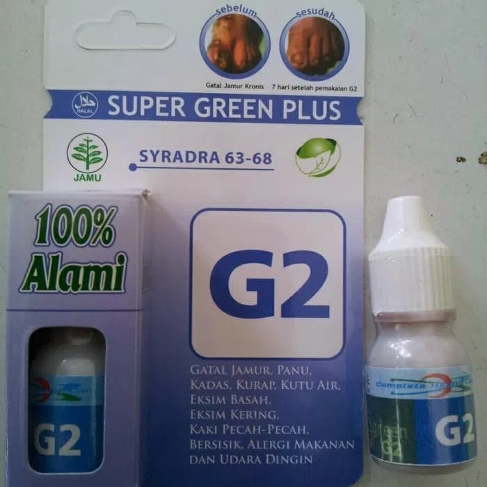 Promo Obat Gatal Jamur Kronis   Super Green Plus G2   Gatal Kulit  Eksim dll Berkualitas
