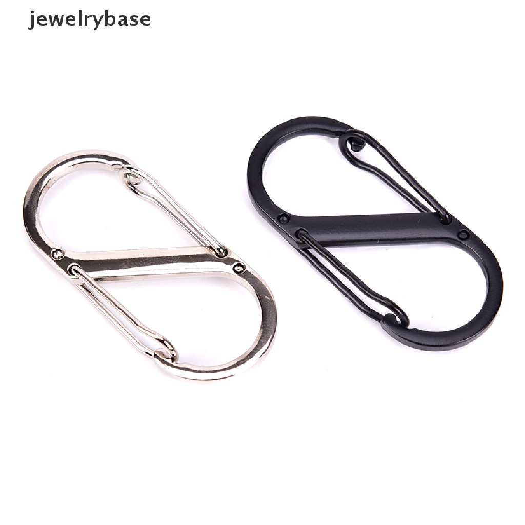 1 Pc Kait Carabiner Bentuk S Bahan Stainless Steel Untuk Outdoor