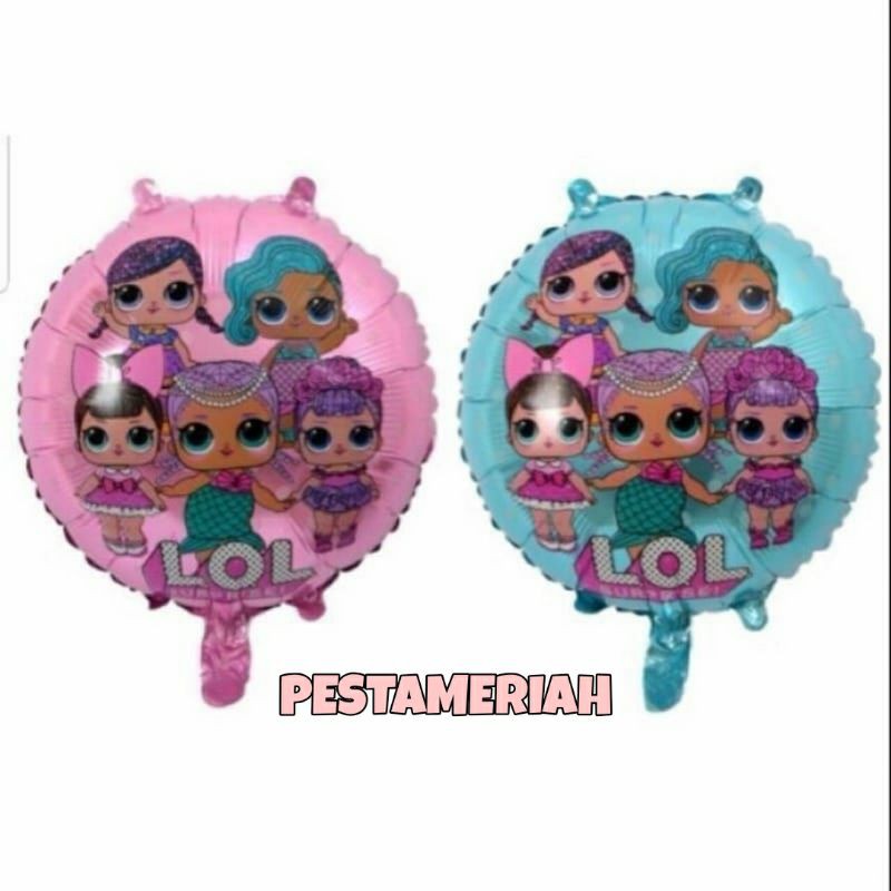 BALON FOIL LOL / BALON FOIL KARAKTER LOL / BALON FOIL LOL BULAT / BALON FOIL / BALON KARAKTER