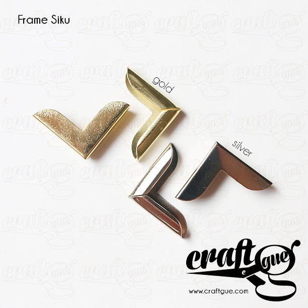 Frame Siku/Siku Buku Polos (Gold/Silver)