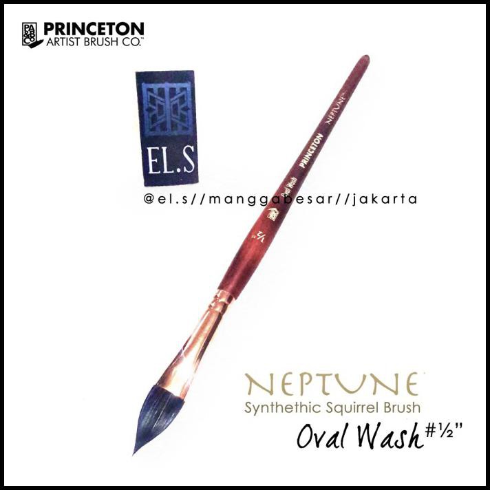 

Best Seller Princeton Neptune Brush Oval Wash 1/2" ( Kuas Lukis )
