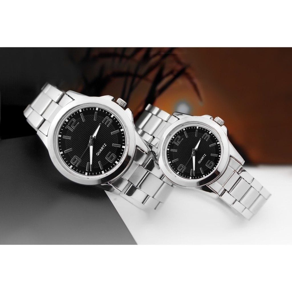 BAJ JAM TANGAN COUPLE LTP MTP MURAH RANTAI PERMIUM IMPORT GROSIR PRIA WANITA COD CS006