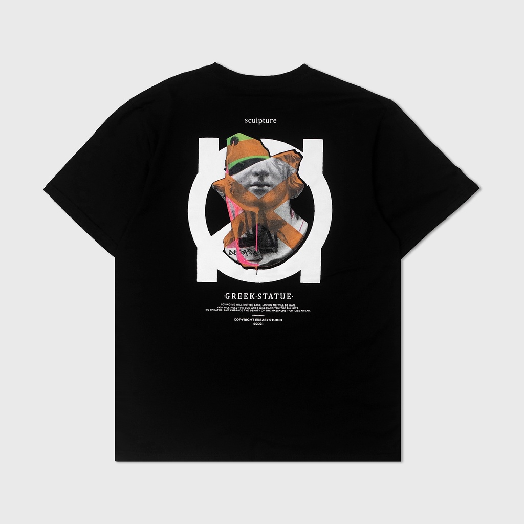 Eeeasy T-Shirt Greek Statue Black