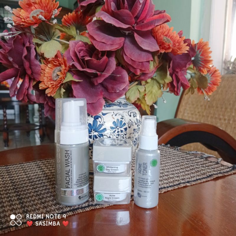1 PAKET ACNE SERIES DAN TONER ACNE MS GLOW