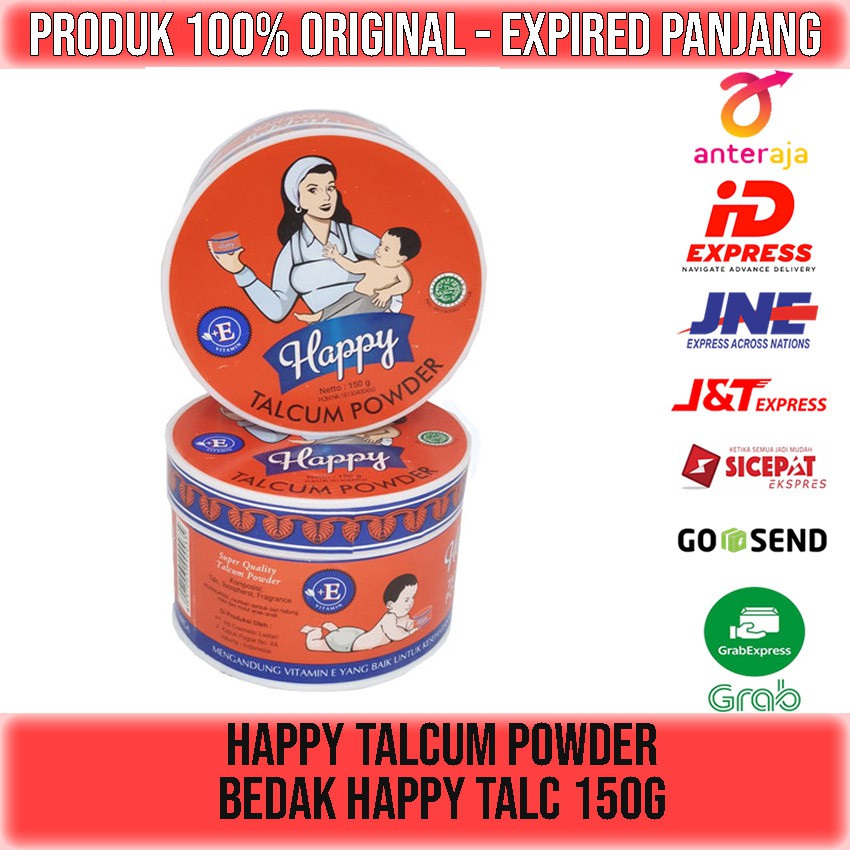 HAPPY TALCUM POWDER BEDAK HAPPY 150gr