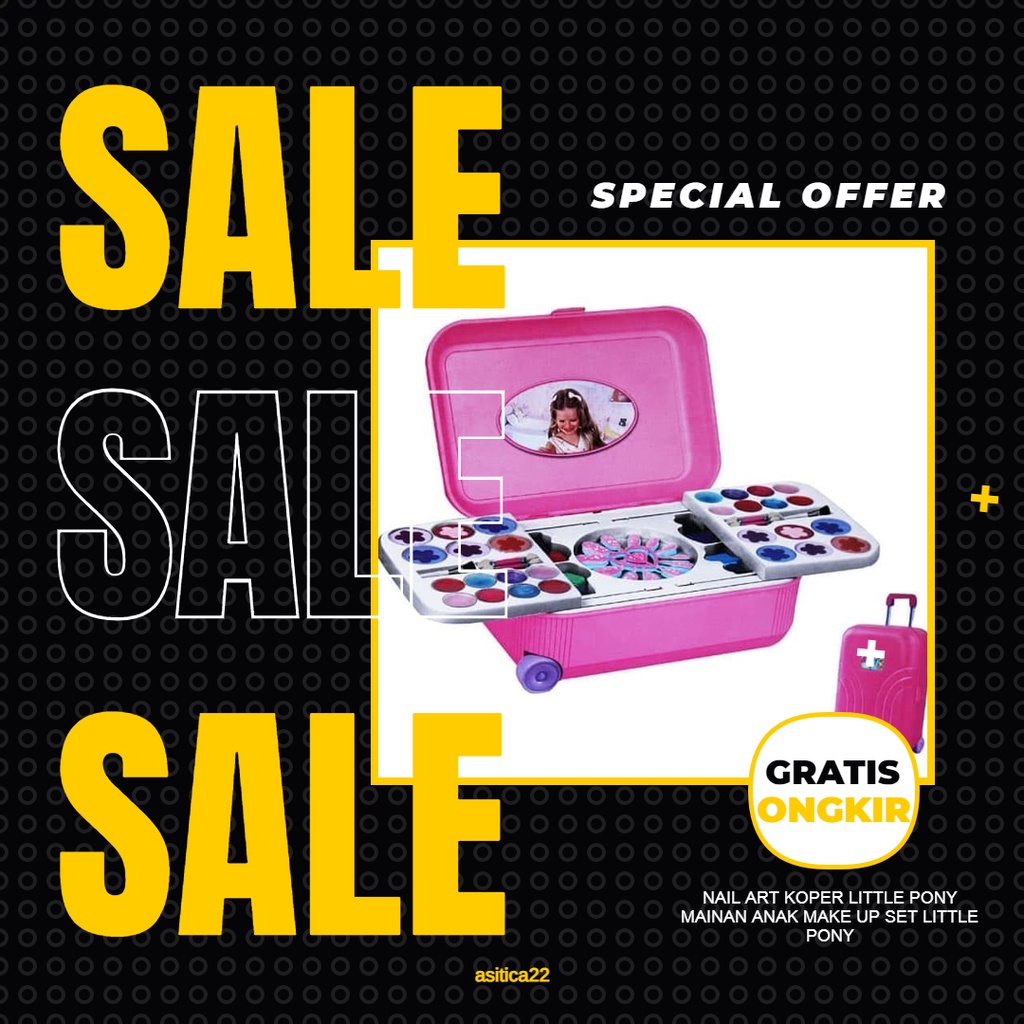 Mainan Anak Anak Perempuan Cewek Mainan Anak Make Up Edukasi PAUD / SD Usia 3 4 5 6 7 8 Tahun Terbar