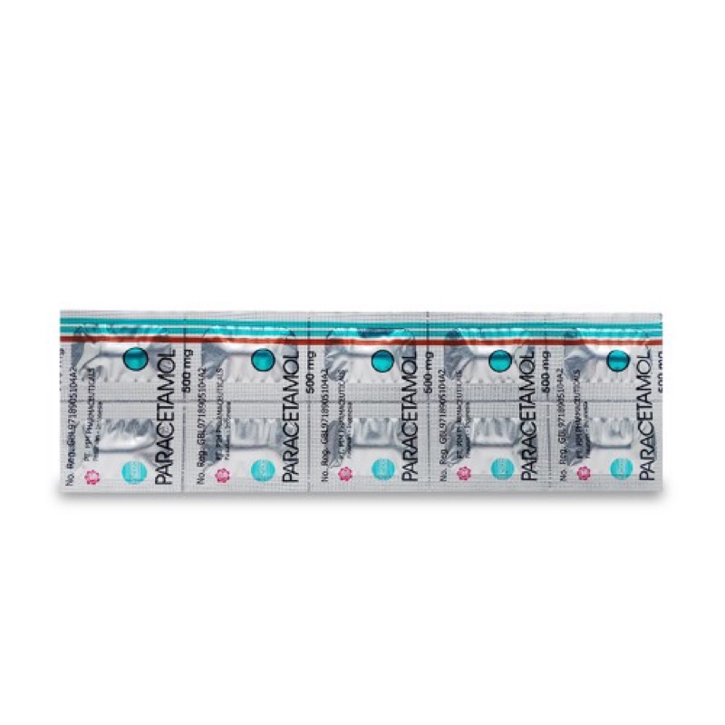 PARACETAMOL 500 MG STRIP 10 KAPLET (PARASETAMOL TABLET)