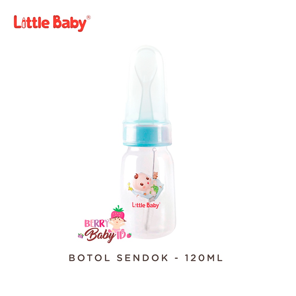 Little Baby Botol Sendok Bayi 120 Ml Perlengkapan Makan Bayi MPASI Berry Mart