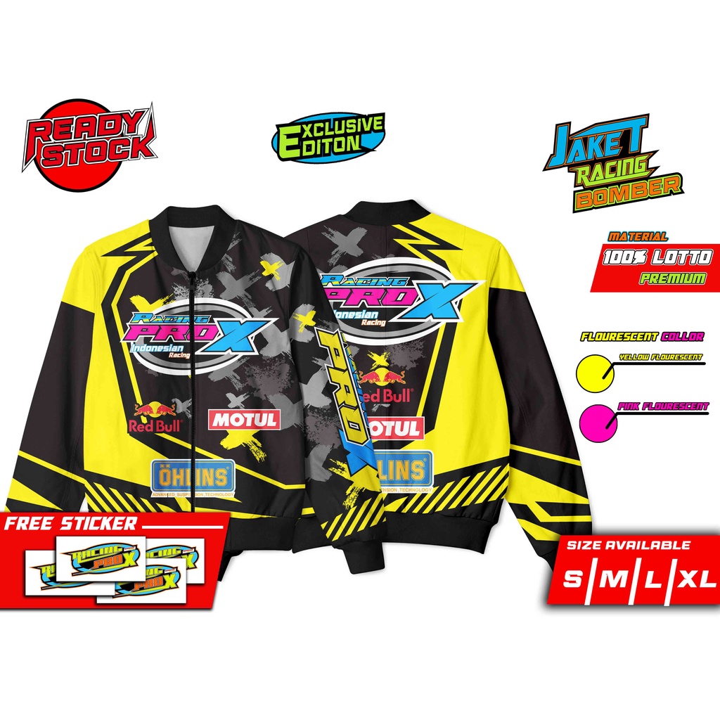 JAKET BOMBER TERBARU RACING LIMITED EDITION EXCLUSIVE BLACK GEAR SERIES