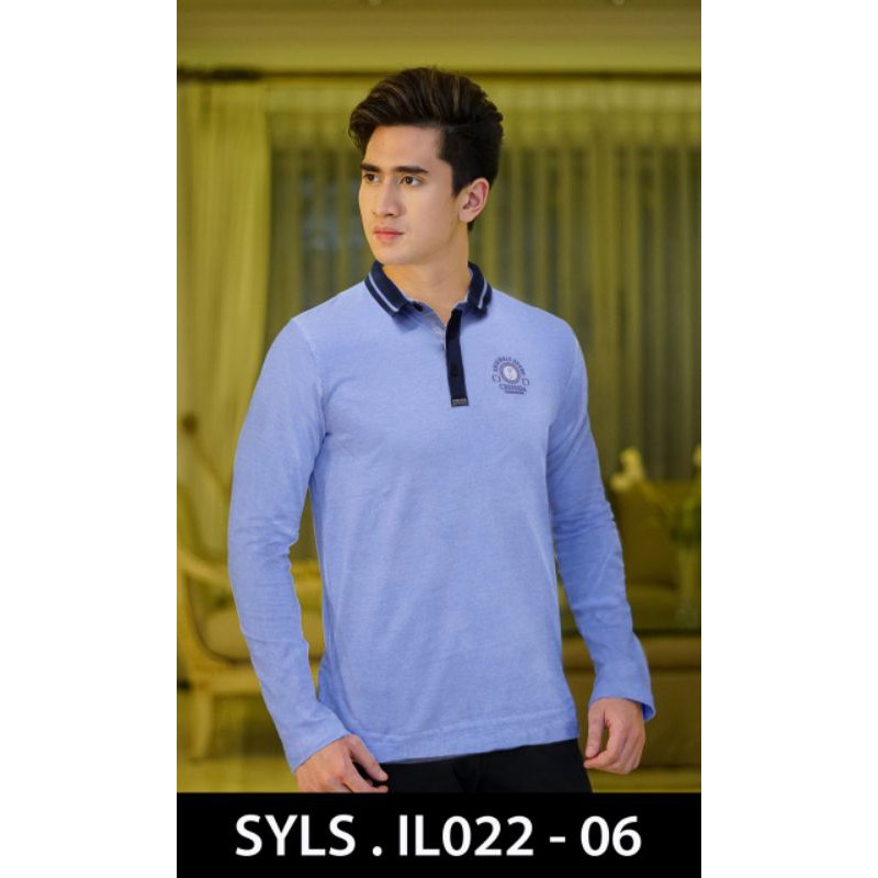 Kaos Polo casual lengan panjang Cressida
