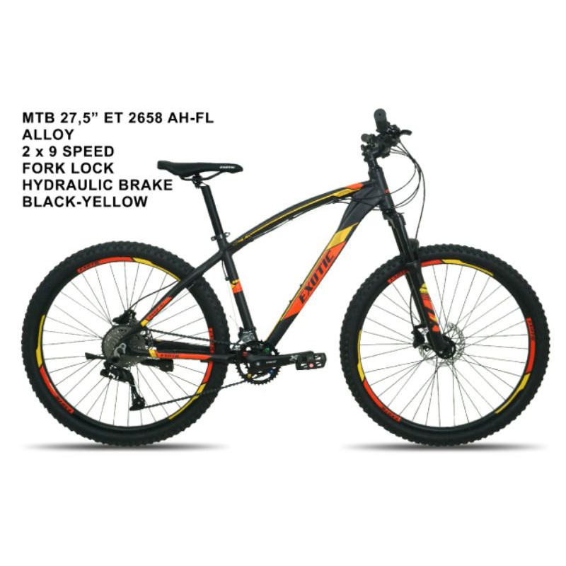 Sepeda MTB 27.5 inch Merk Exotic ET2658 AH-FL