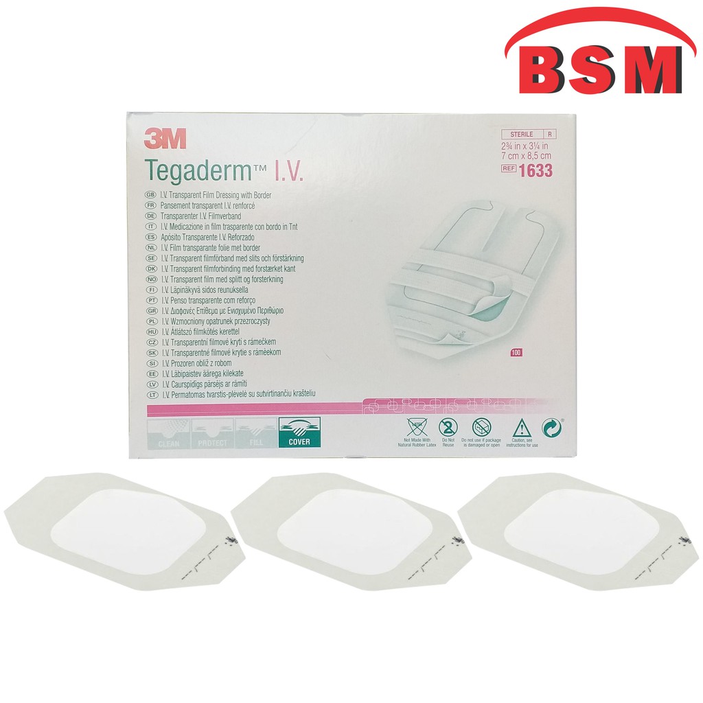 Plester Infus Tegaderm 1633 7 X 8 koma 5 cm Dreesing