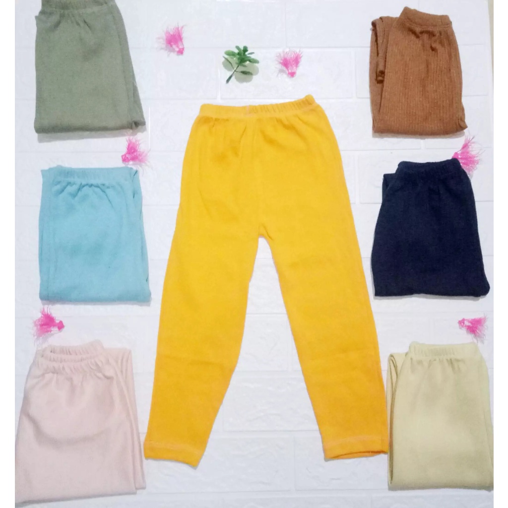 LEGGINGS ANAK &amp; REMAJA POLOS (BAYI-13 THN) / Legging Anak Perempuan Polos Semua Usia 1-13 Tahun