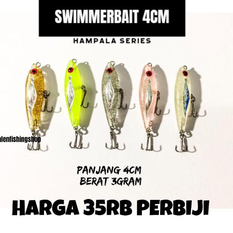

Produk's bagus SWIMMERBAIT 4CM ALL VARIANT X20U02 thanyu