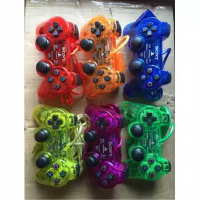 Stik PS2 Lampu Kabel Ori Serat Warna Warni - Stick PS 2 Transparan Lam