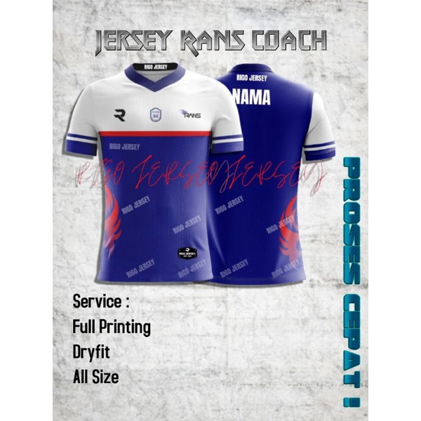 Kaos Jersey Rans Cilegon FC Coach Baju Olahraga