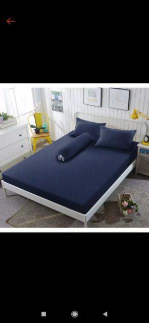 Kintakun Dluxe Polos Embosed - Sprei King  Pure White / Pink Magenta / Royal Violet / Barrier Reef