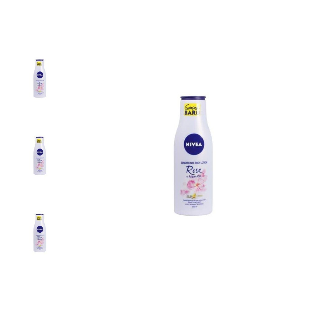 nivea hand body lotion sensational rose 200ml