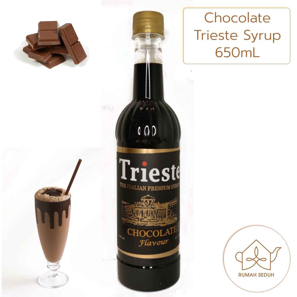 

650 mL Sirup Chocolate Trieste - Trieste Italian Syrup Original Coklat Choco