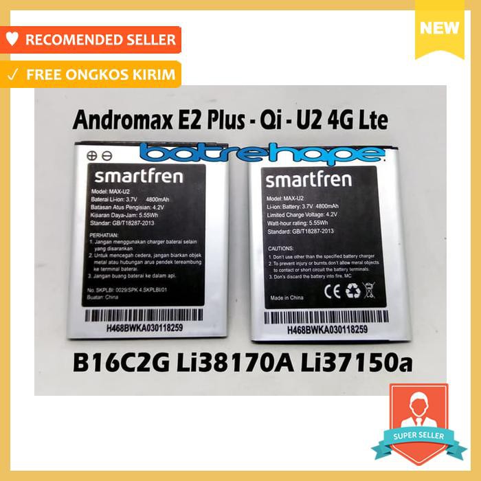 baterai andromax e2 plus qi u2 4g lte b16c2g li38170a li37150a oem