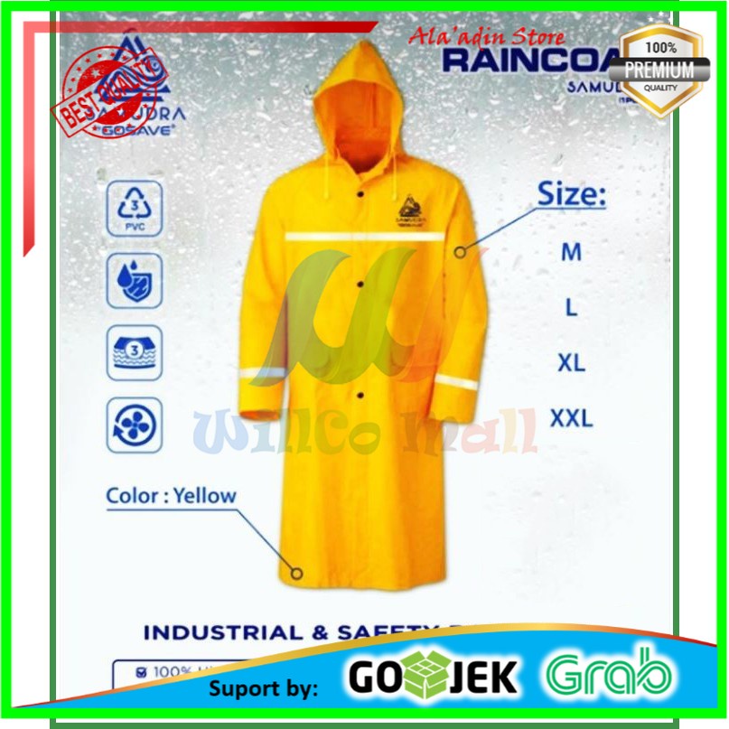 Cuci Gudang GOSAVE Raincoat JAS HUJAN PRESS SAMUDRA TERUSAN RAINCOT SAFETY PROYEK