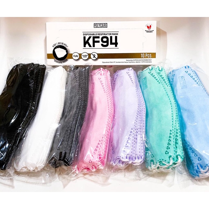 POLYCARE MASKER KF94 DISPOSABLE 4 PLY MASK