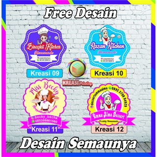  Stiker  produk makanan minuman cemilan  snack  kue free 