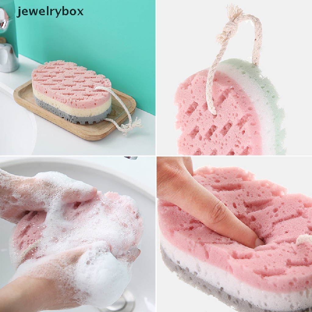 (jewelrybox) Spons Mandi Bentuk Bola Untuk Exfoliation Kulit Mati