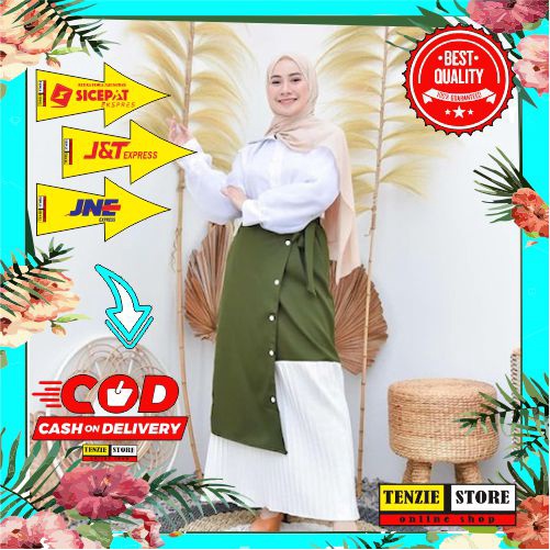 Rok Kekinian Wanita Rok Flare Tutu Skirt Polos Uniqlo Plisket Terbaru