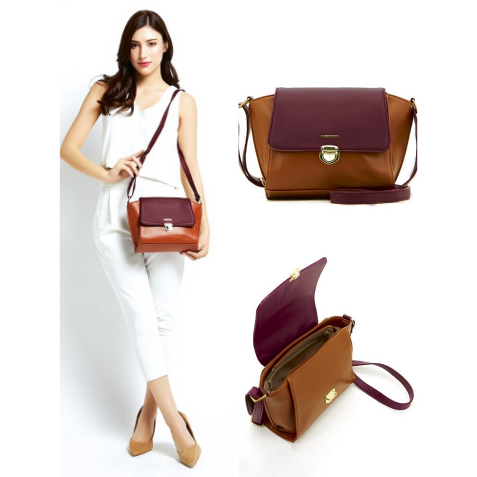 Tas sling coklat sophie martin paris T4033R Edg