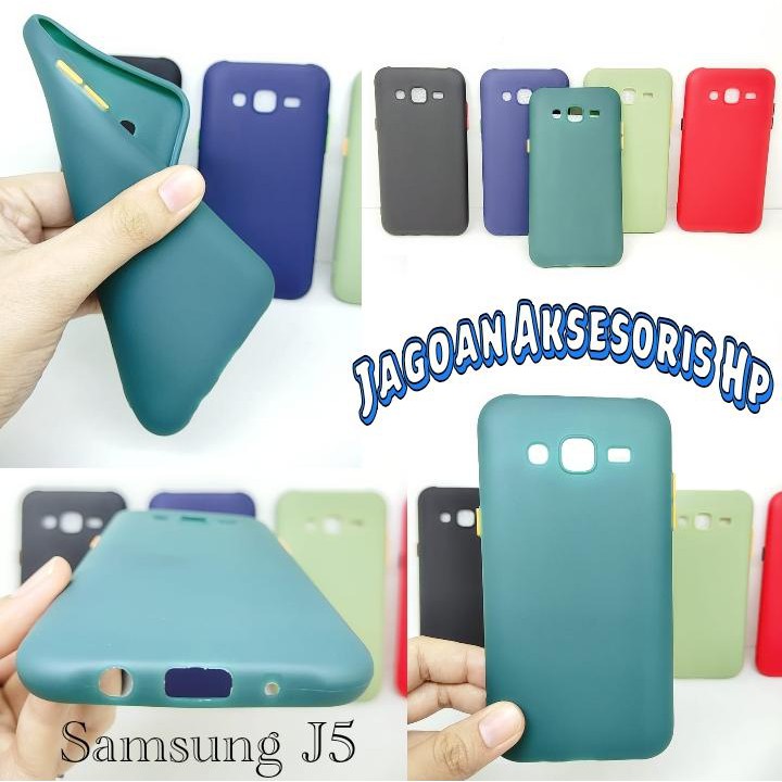 SMPC TPU Candy Samsung J5 J500F 5.0 inchi SoftCase Macaron Protection Camera Tombol Warna