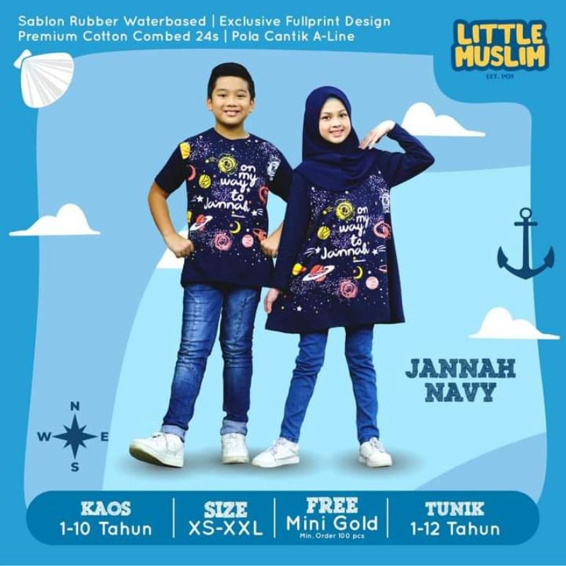 KAOS DAN TUNIK LITTLE MUSLIM