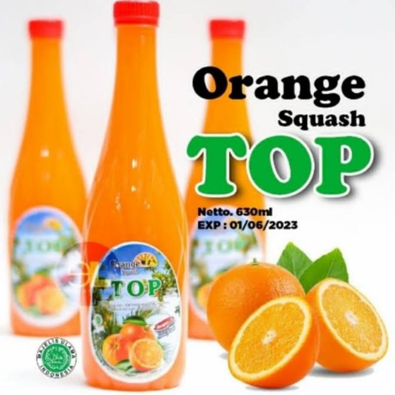

Sirup TOP Orange 630ml botol plastik
