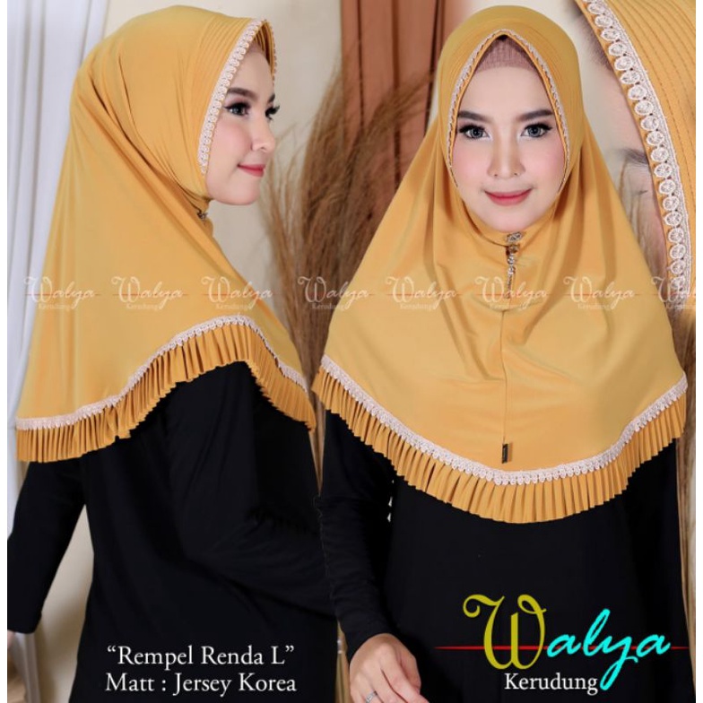 Aali Collection Bergo Rempel Renda Jersy Korea