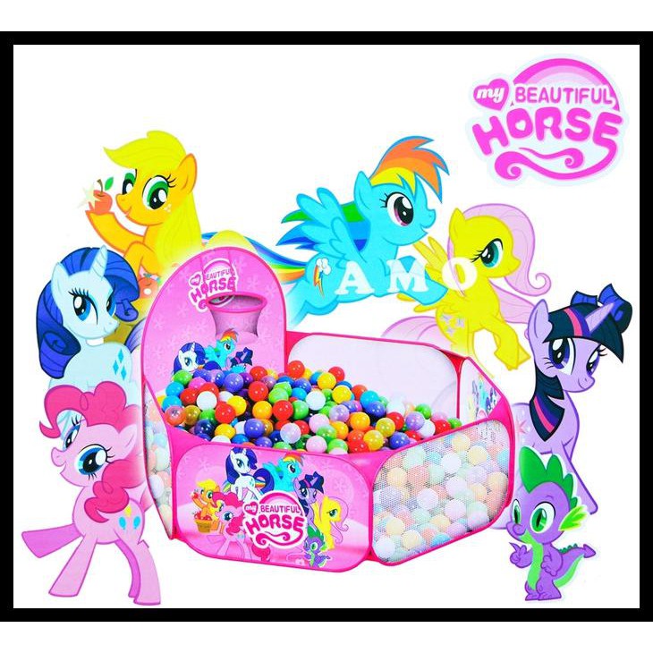 TENDA KERANJANG MANDI BOLA LITTLE PONY - TENDA ANAK MANDI BOLA