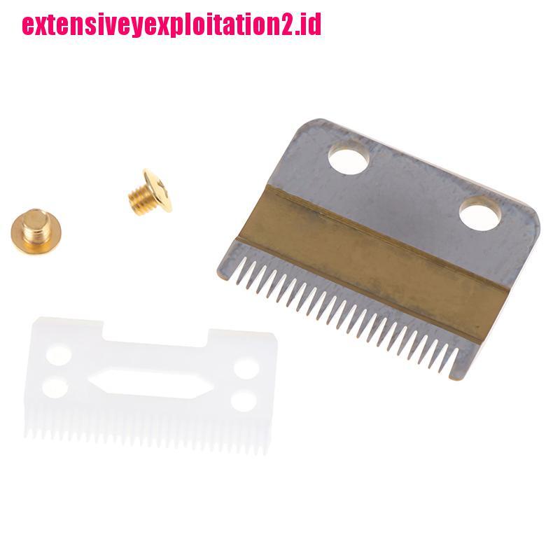 &lt; E2id &amp; &gt; 1 Set Alat Cukur Rambut Dengan Pisau Keramik Warna Emas