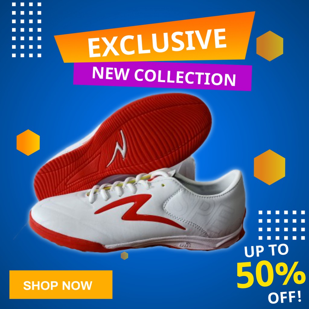 SEPATU FUTSAL SPECS ESTADIO ACCELERATOR FG PUTIH TERBARU