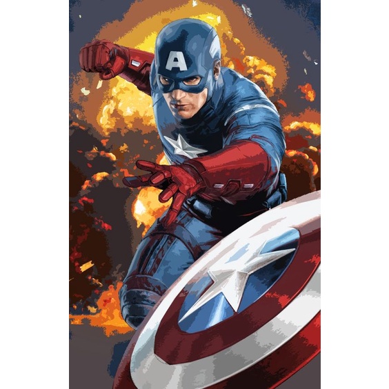 Jual POSTER DINDING CAPTAIN AMERICA (BISA CUSTOM GAMBAR) | Shopee Indonesia