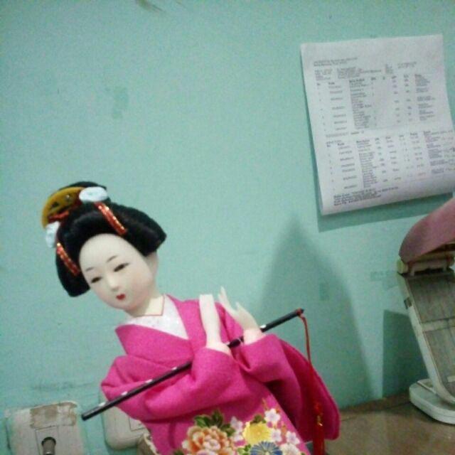 12 Inch Action Figure Kimono Geisha Gaya Jepang Vintage Warna Merah Mawar Untuk Dekorasi Rumah Chiwanji Home Decor