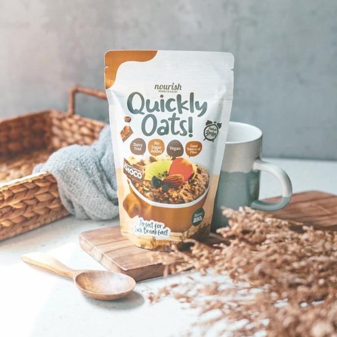 

Promo Awal tahun Quickly Oats! Instant Oatmeal Choco BUY 1 GET 1 FREE (250gr x 2pc) Promo Awal tahun