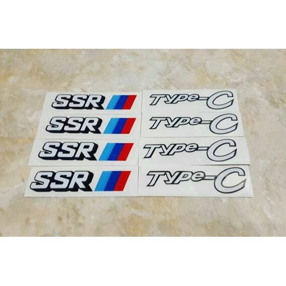 stiker untuk velg mobil SSR Type C