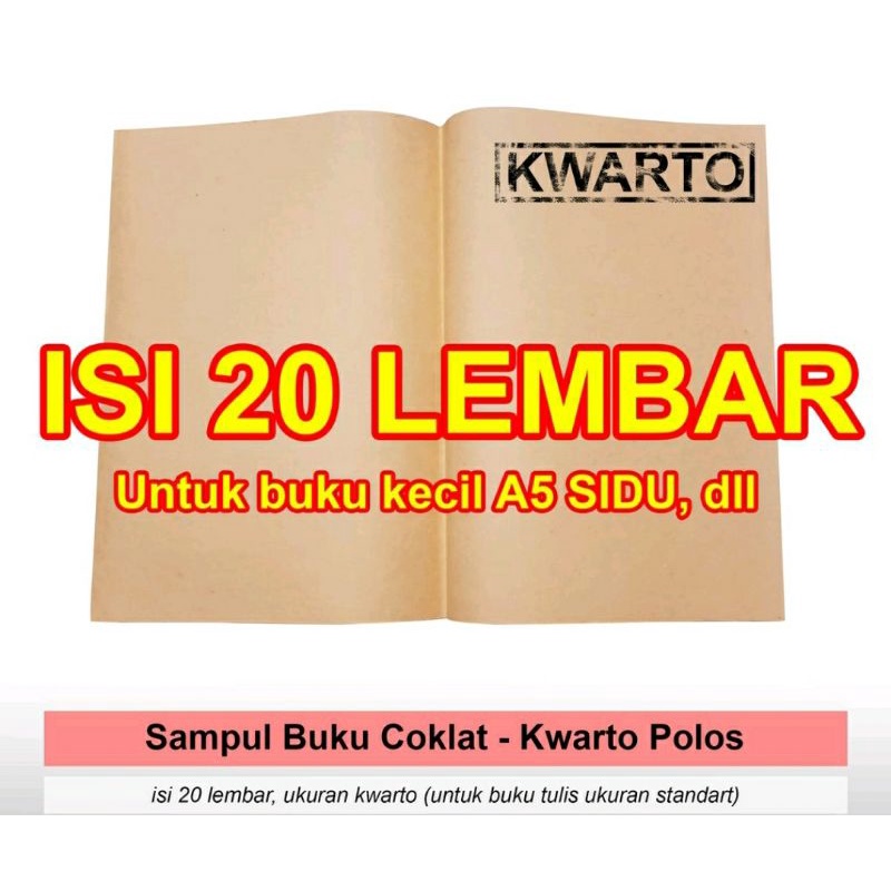 

SAMPUL BUKU KERTAS SAMSON KWARTO - BOXY 20 LEMBAR